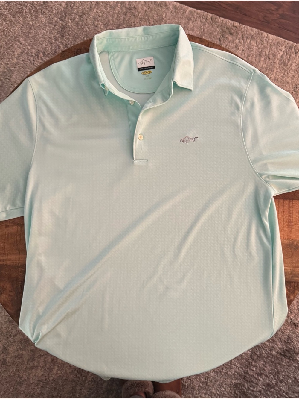Salt Life Greg Norman Men’s Polo Shirt - Light Seafoam Green